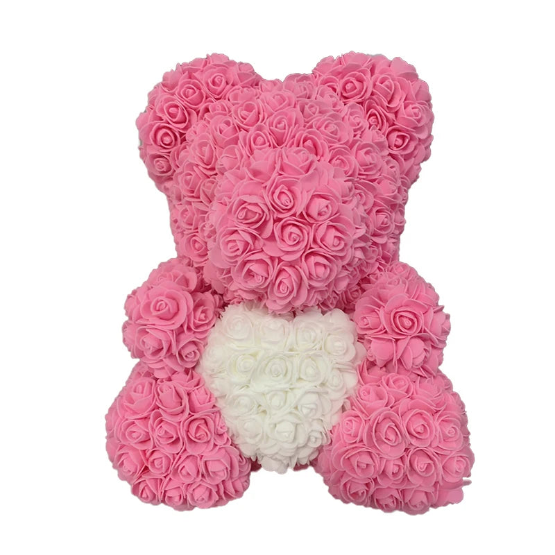 Eternal Rose Hug – Romantic Flower Teddy Gift