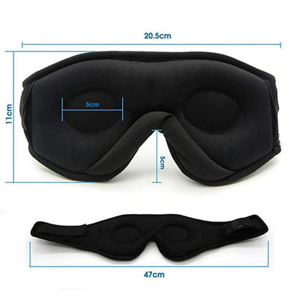 DreamSync Bluetooth Sleep Mask – 3D Eye Mask with HD Speakers for Restful Nights