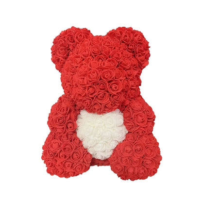 Eternal Rose Hug – Romantic Flower Teddy Gift