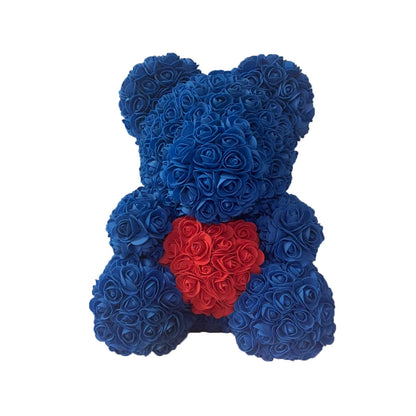 Eternal Rose Hug – Romantic Flower Teddy Gift