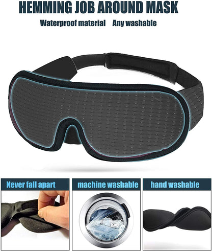 SilentNight 3D Eye Mask – Soft Padded Blindfold for Perfect Rest