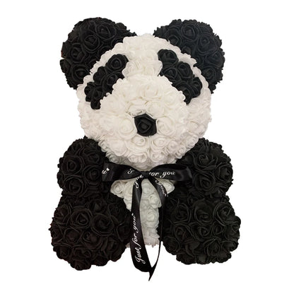 Eternal Rose Hug – Romantic Flower Teddy Gift