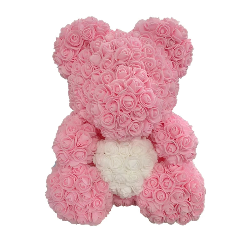 Eternal Rose Hug – Romantic Flower Teddy Gift