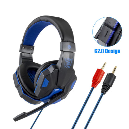 Radiance Pro Wired Gaming Headphones – LED Light & Stereo Sound for PC & Console