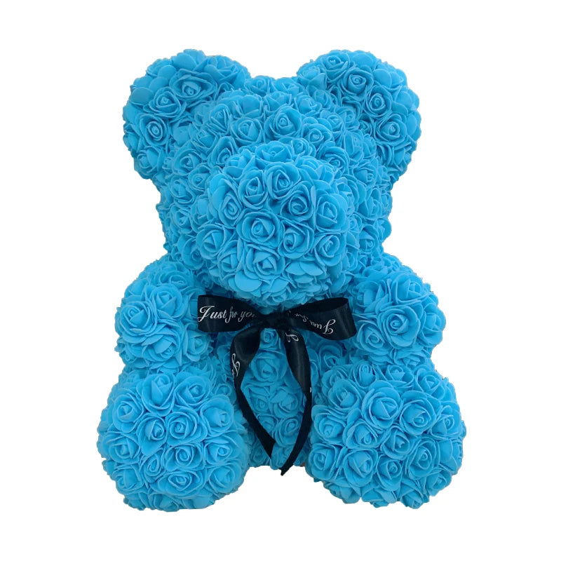 Eternal Rose Hug – Romantic Flower Teddy Gift