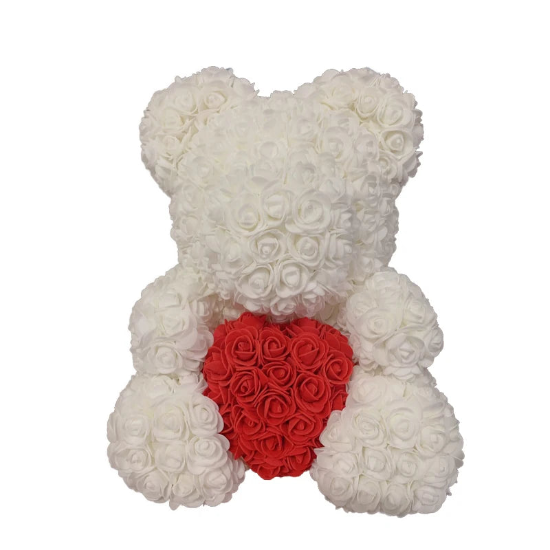 Eternal Rose Hug – Romantic Flower Teddy Gift