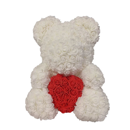 Eternal Rose Hug – Romantic Flower Teddy Gift