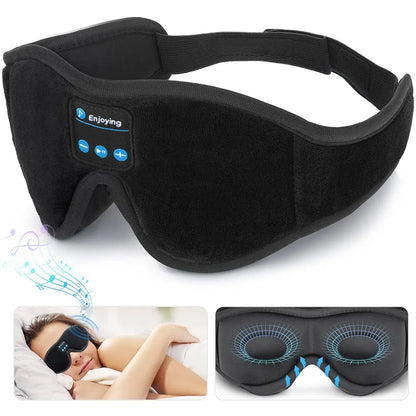 DreamSync Bluetooth Sleep Mask – 3D Eye Mask with HD Speakers for Restful Nights