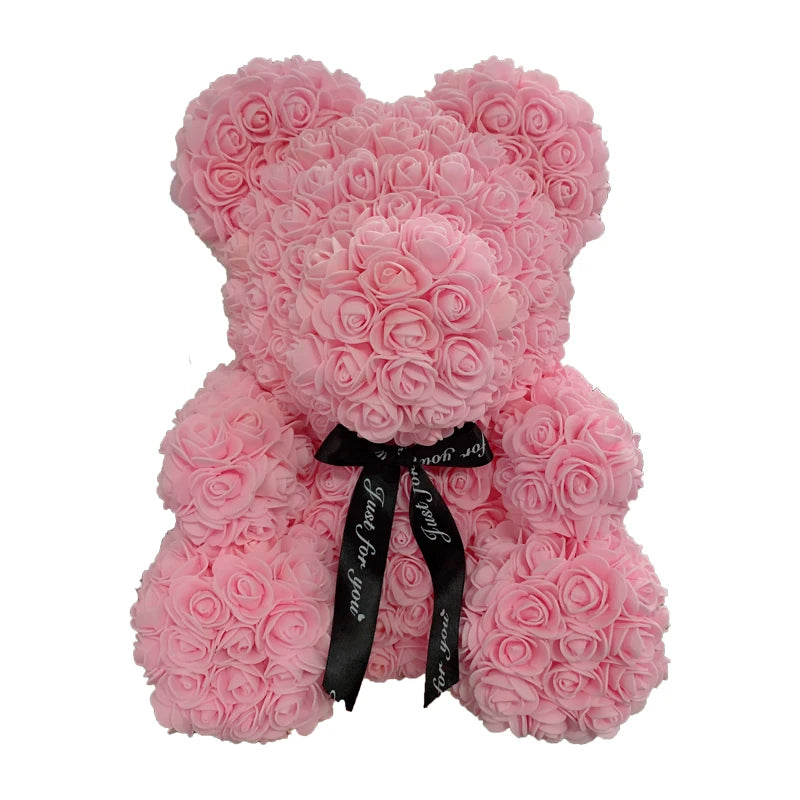 Eternal Rose Hug – Romantic Flower Teddy Gift