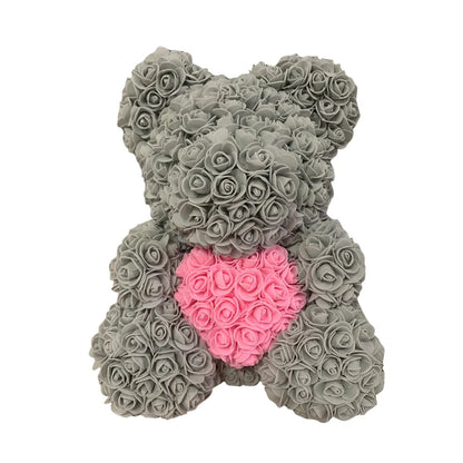 Eternal Rose Hug – Romantic Flower Teddy Gift