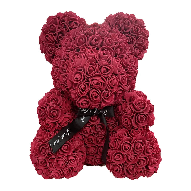 Eternal Rose Hug – Romantic Flower Teddy Gift