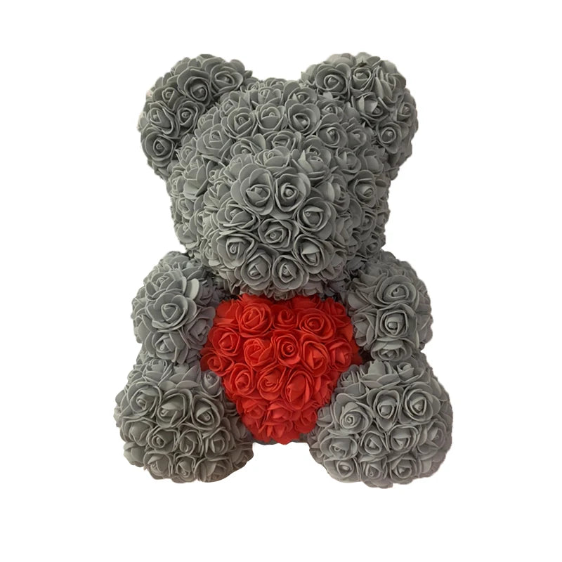 Eternal Rose Hug – Romantic Flower Teddy Gift