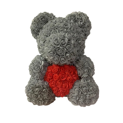 Eternal Rose Hug – Romantic Flower Teddy Gift