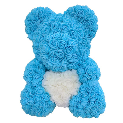 Eternal Rose Hug – Romantic Flower Teddy Gift