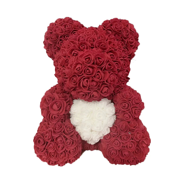 Eternal Rose Hug – Romantic Flower Teddy Gift