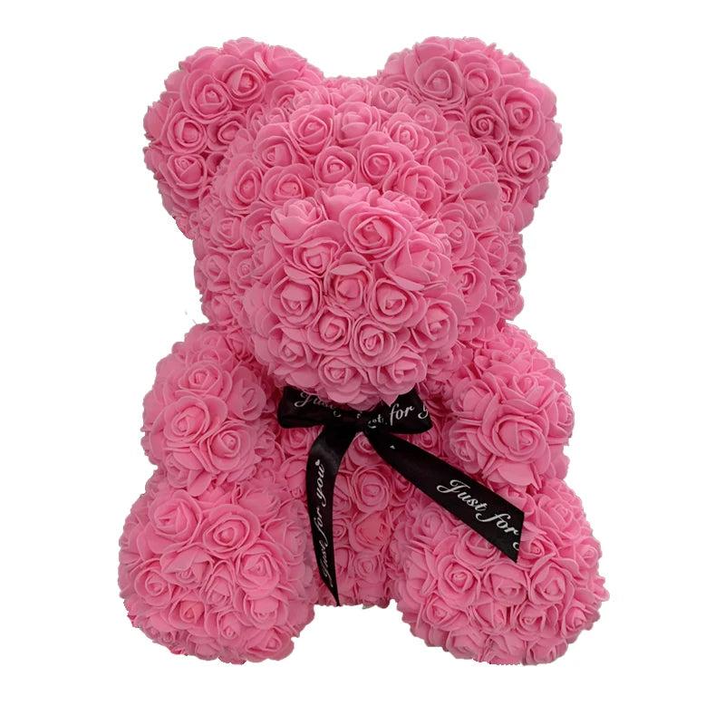 Eternal Rose Hug – Romantic Flower Teddy Gift