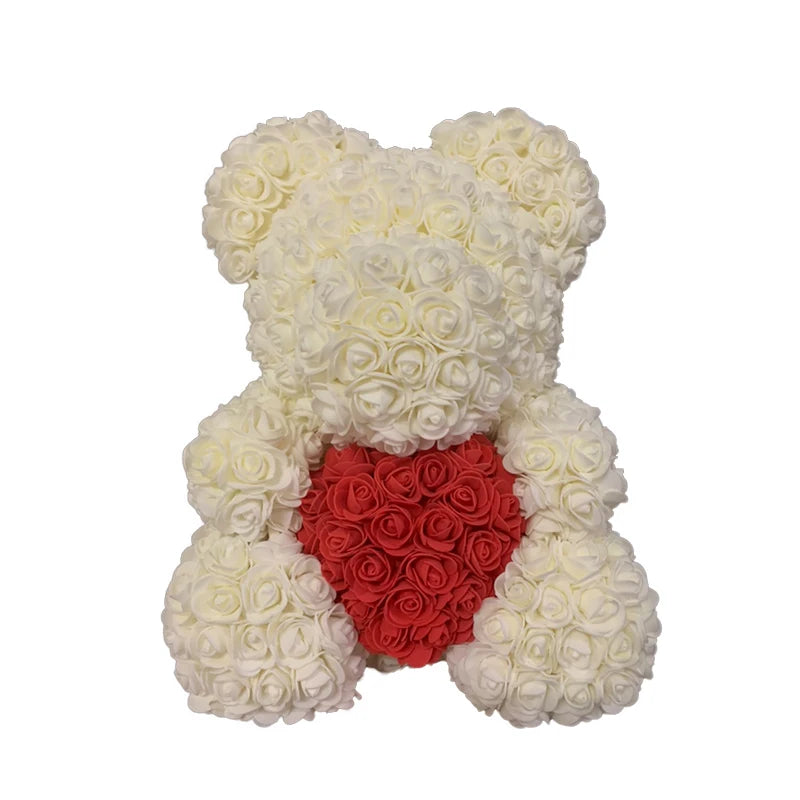 Eternal Rose Hug – Romantic Flower Teddy Gift