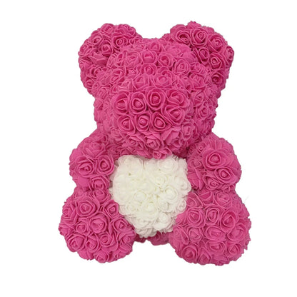 Eternal Rose Hug – Romantic Flower Teddy Gift