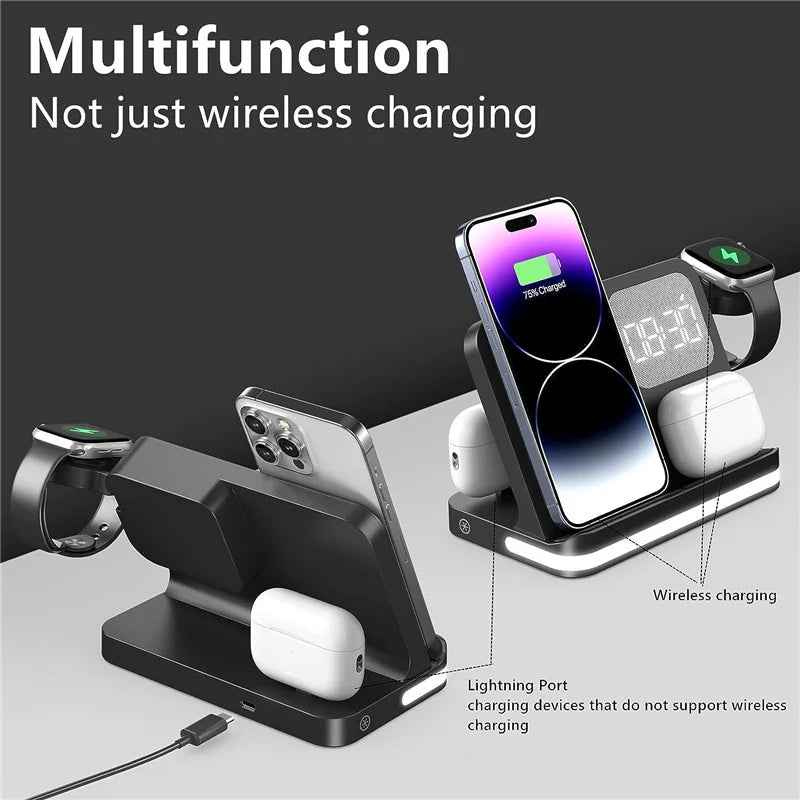 FusionCharge Station – 6-in-1 Fast Wireless Charging Dock