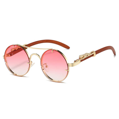 Retro Luxe: Vintage Round Sunglasses