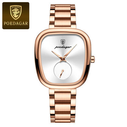 EternaLuxe: POEDAGAR Women's Waterproof Stainless Steel Watch