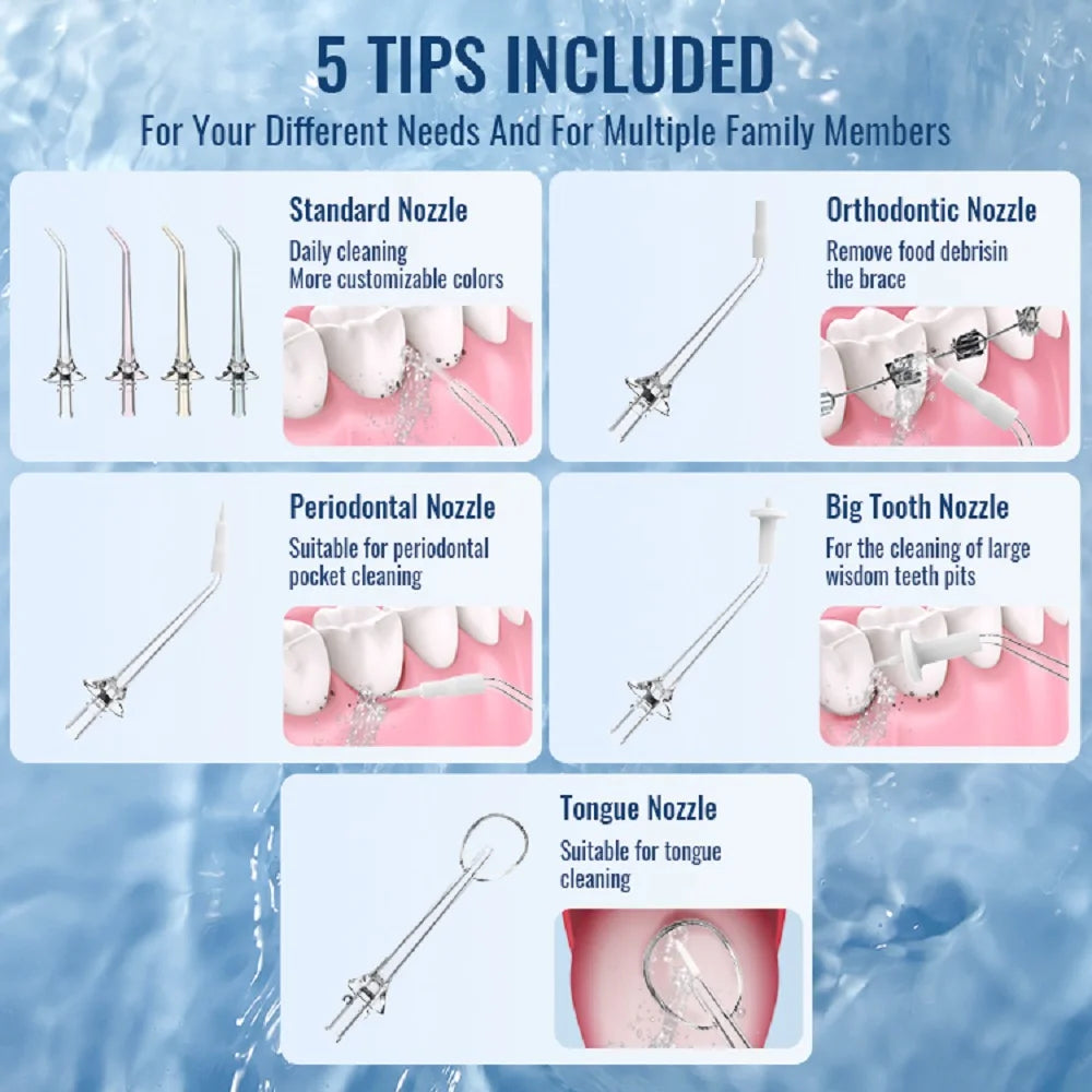 HydroSmile Dental Flossing System – Advanced Water Jet with 3 Modes