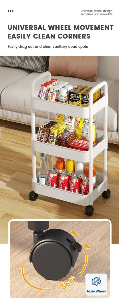 EasyRoll Compact Storage Cart – Mobile Organiser for Any Room