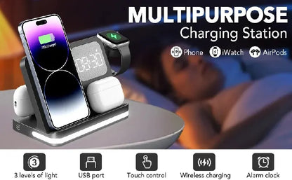 FusionCharge Station – 6-in-1 Fast Wireless Charging Dock