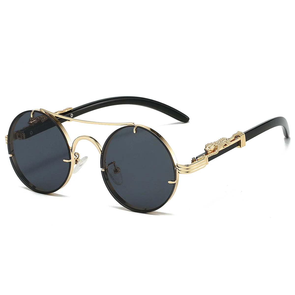 Retro Luxe: Vintage Round Sunglasses