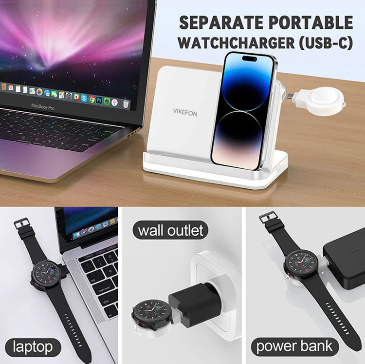 FusionCharge Station – 6-in-1 Fast Wireless Charging Dock