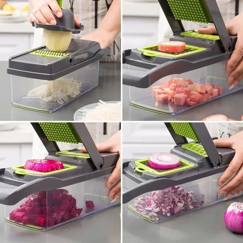 ChopMate Pro – 16-in-1 Multifunctional Food Chopper & Slicer