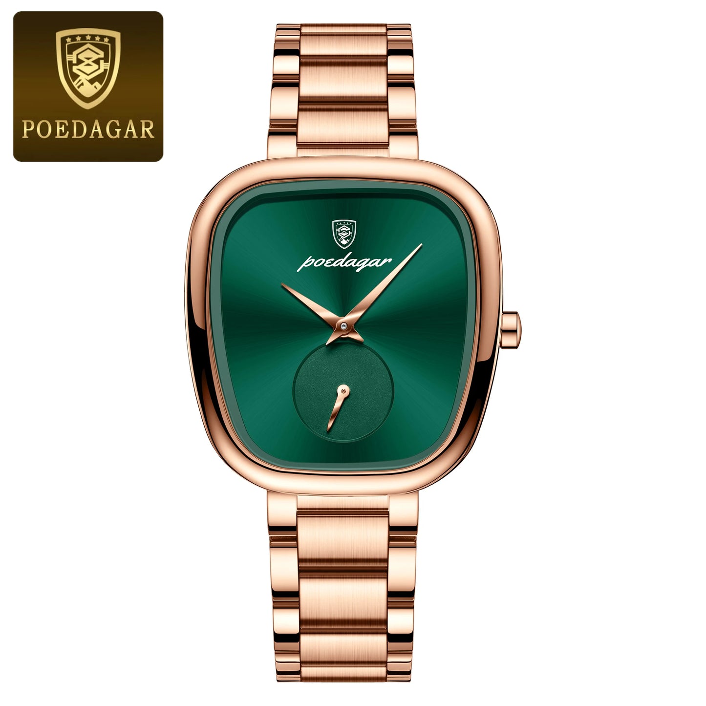 EternaLuxe: POEDAGAR Women's Waterproof Stainless Steel Watch