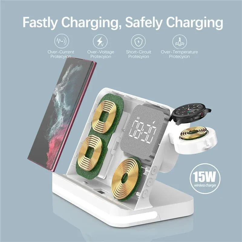 FusionCharge Station – 6-in-1 Fast Wireless Charging Dock