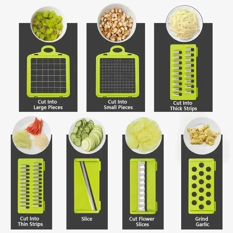 ChopMate Pro – 16-in-1 Multifunctional Food Chopper & Slicer