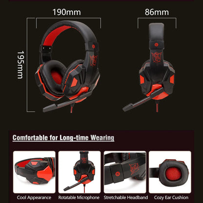 GameMaster Pro 3.5mm Wired Headset – Adjustable Mic & Stereo Sound