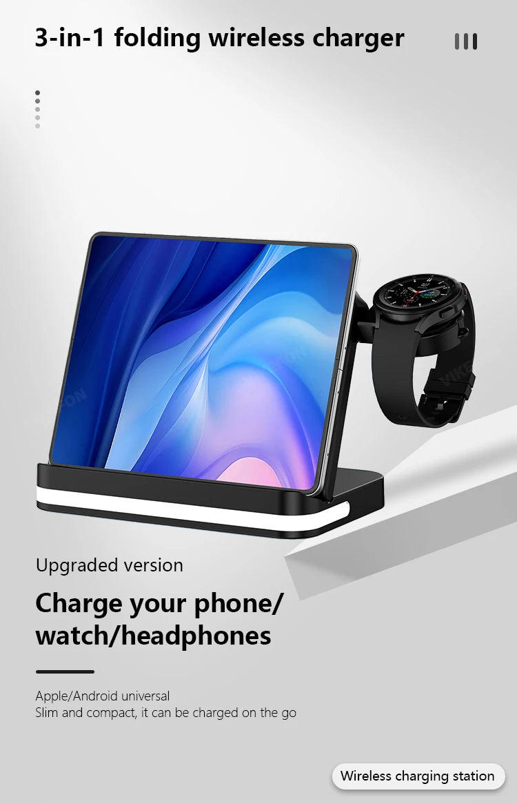 FusionCharge Station – 6-in-1 Fast Wireless Charging Dock