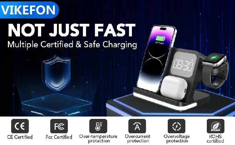 FusionCharge Station – 6-in-1 Fast Wireless Charging Dock