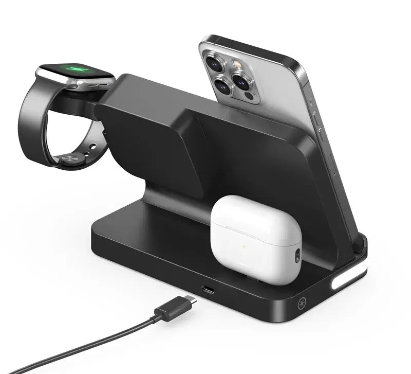 FusionCharge Station – 6-in-1 Fast Wireless Charging Dock