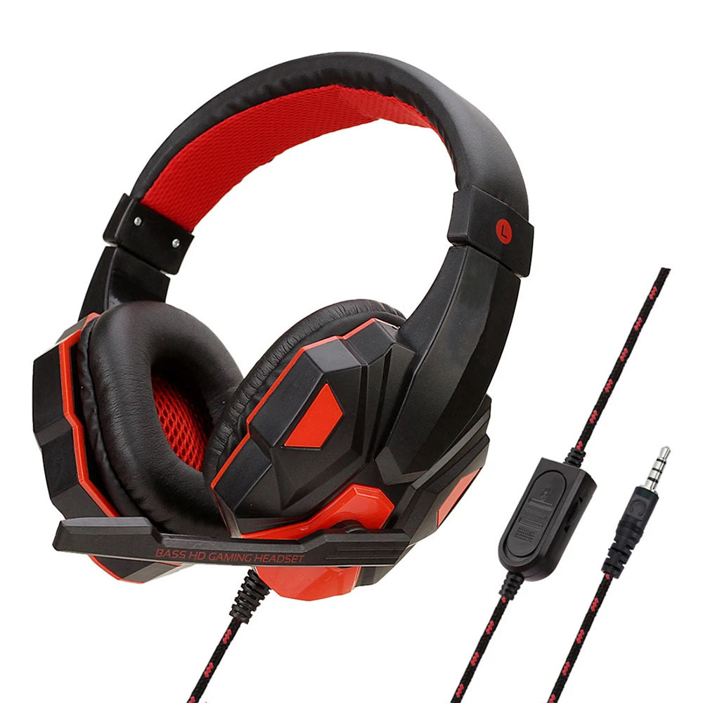 GameMaster Pro 3.5mm Wired Headset – Adjustable Mic & Stereo Sound